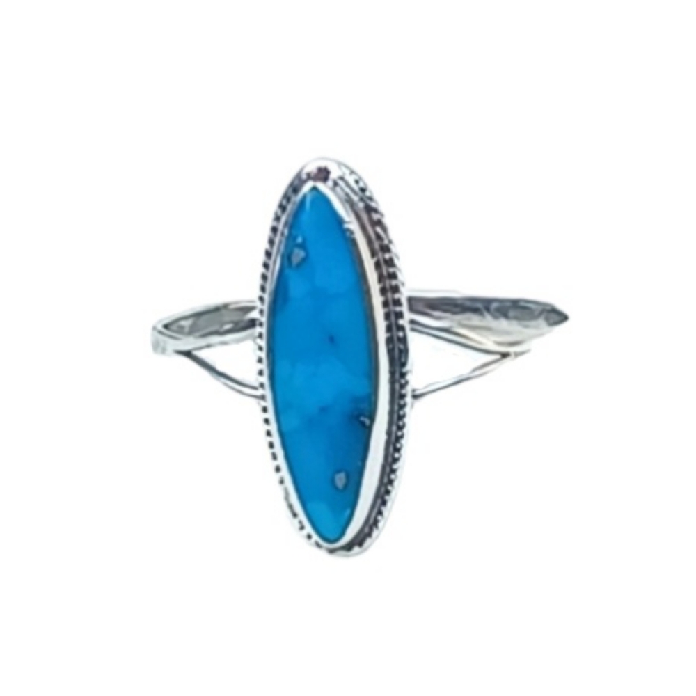 VTG Sterling Silver Turquoise Stone Ring